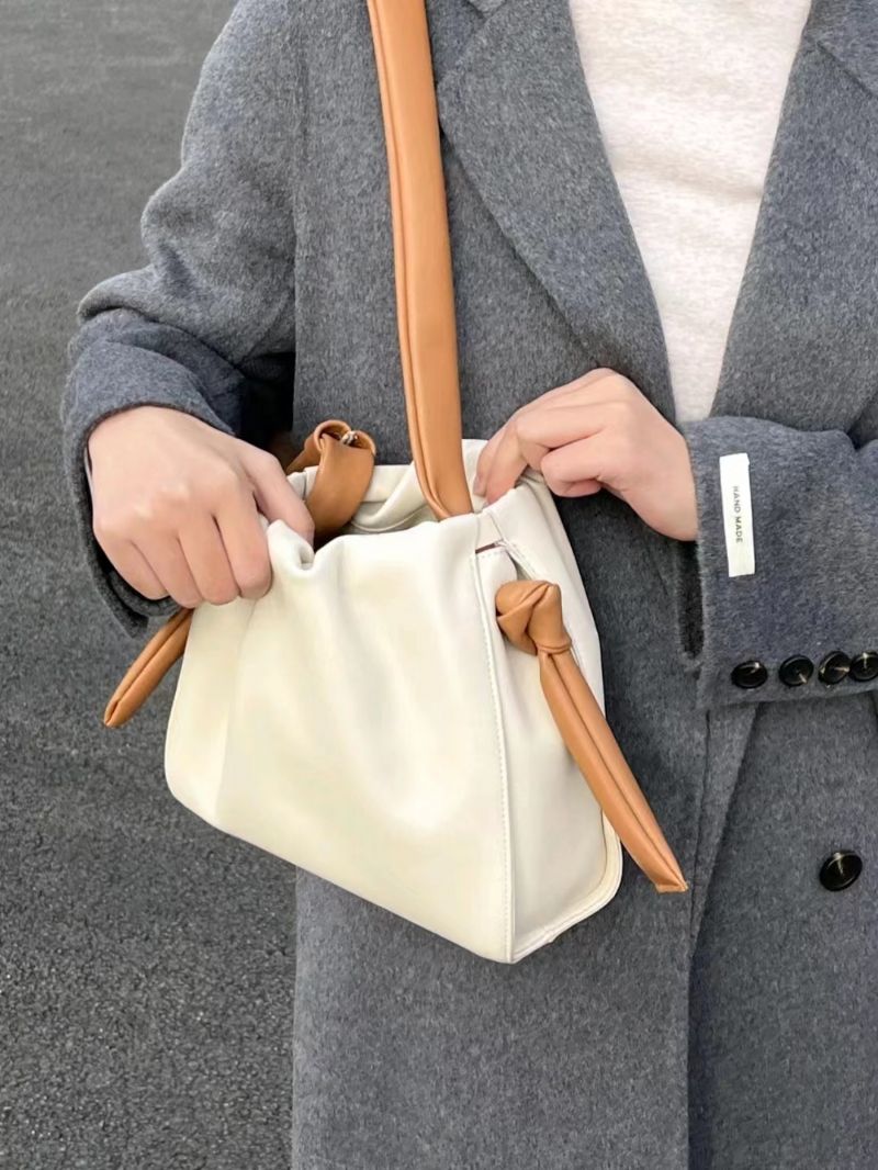 Bucket Women's 2023 Ny High-end Sød Crossbody Sky Taske Mode Farve Kontrast Skuldertaske