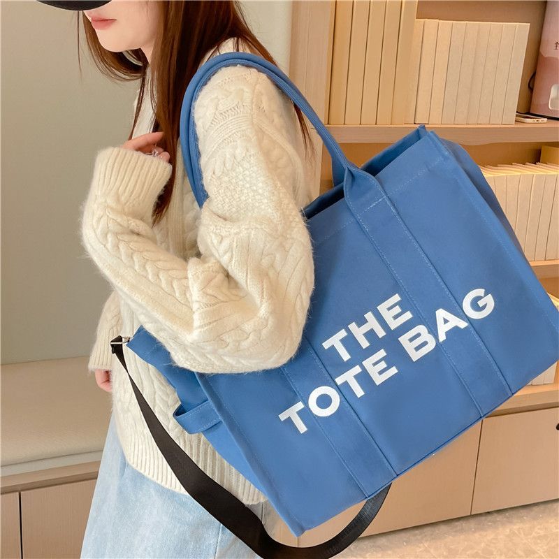 Dametaske Tote Casual Taske 2023 Ensfarvet Dame Messenger Bag En Skulder Bærbar Underarmstaske Kvinde