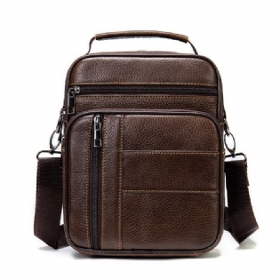 Herre Læder Taske Retro Skulder Mænd Udendørs Afslappet Messenger